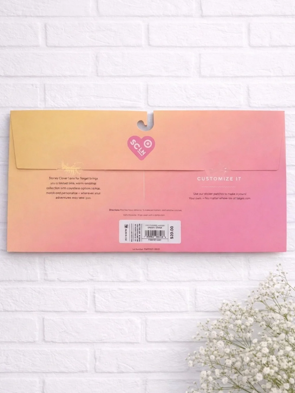 NEW Stoney Clover Lane x Target Pastel 'TRAVEL' Letter Sticker Patch Set